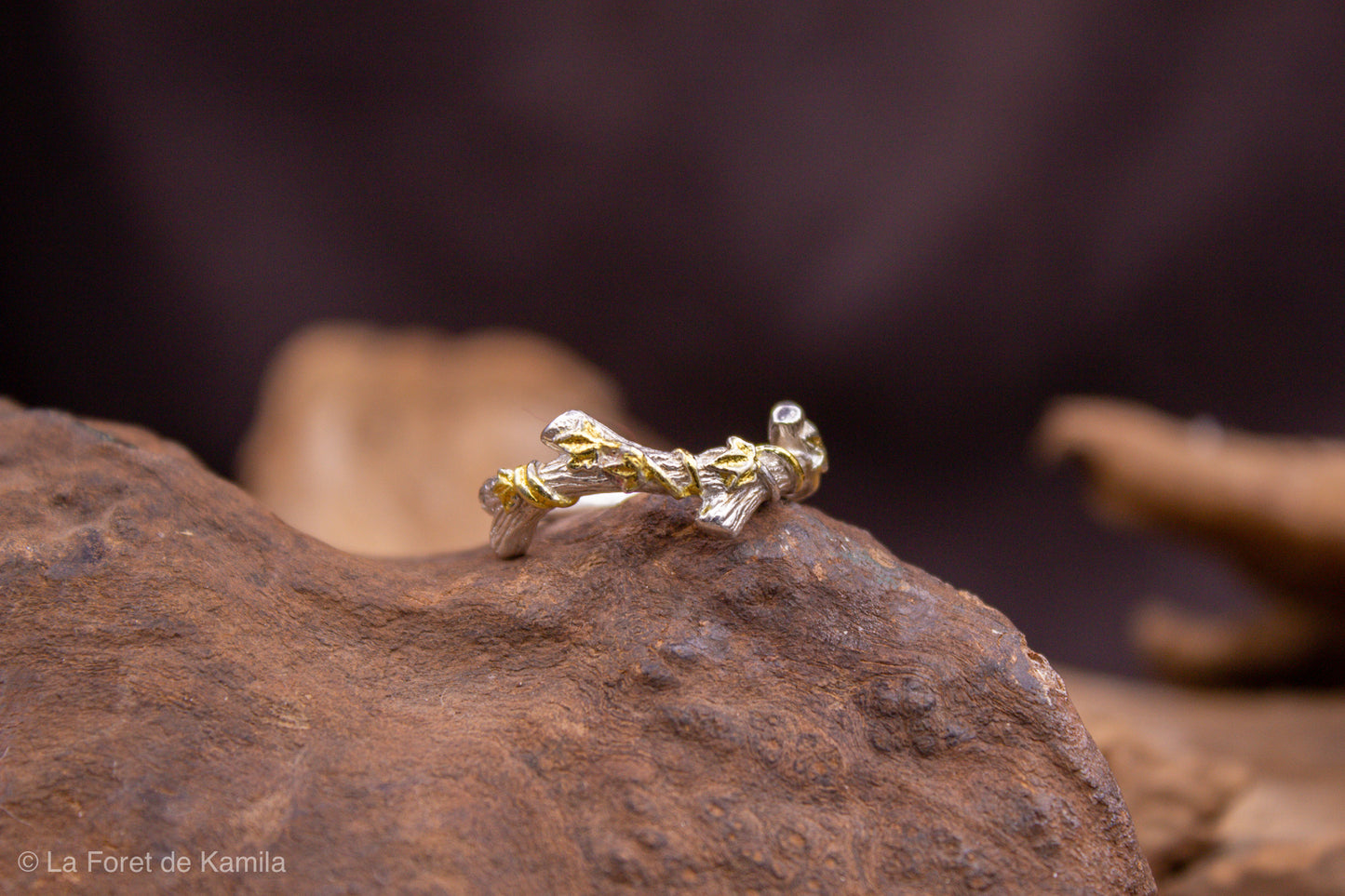 Bague « Gold Ivy » - Taille 58