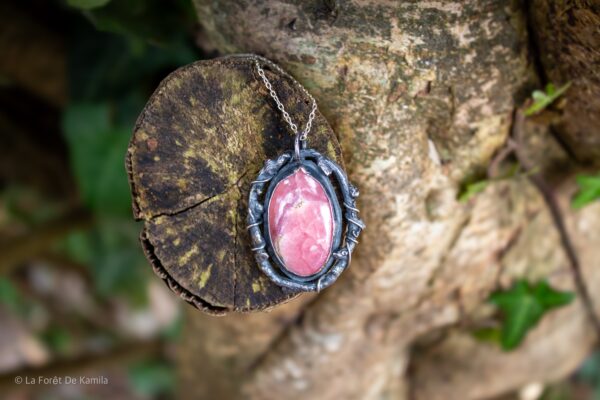 Ladheli | Pendentif en argent et Rhodochrosite