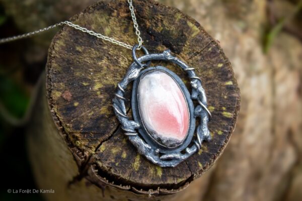 Olgha | Pendentif en argent et Rhodochrosite – Image 4