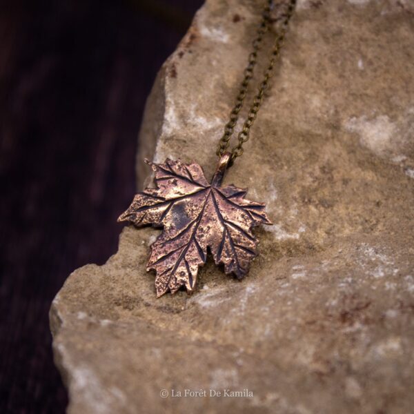 Feuille d’érable – Bronze massif