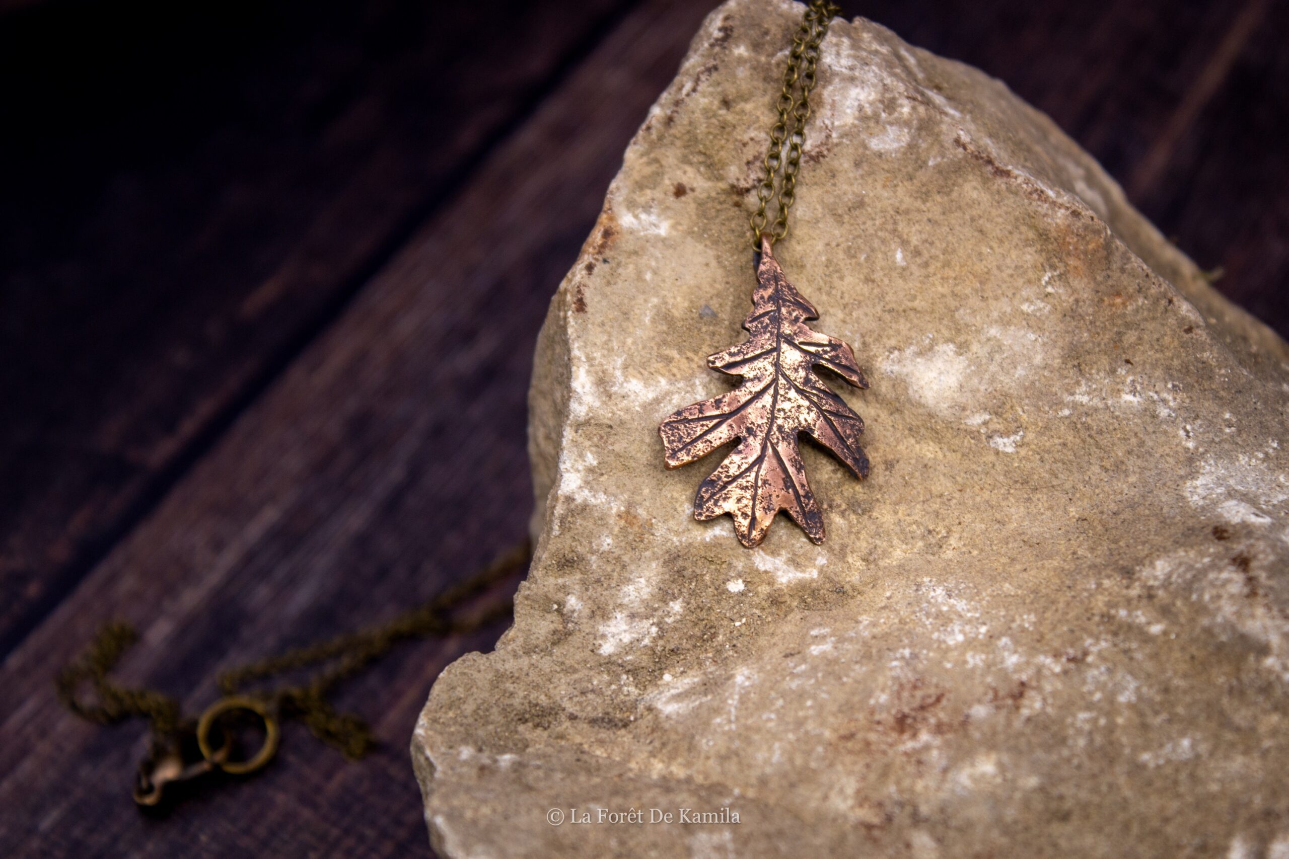 Feuille de chêne Pédonculé – Bronze massif – Image 3