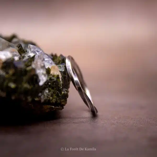 Bague En Argent Massif Feuillage - Taille 60 - Occasion