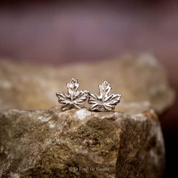 Clou Feuille d’érable - argent massif