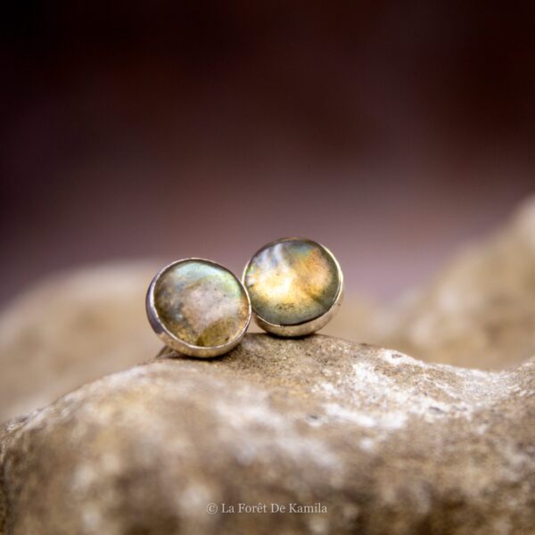 Clou Labradorite et Argent massif