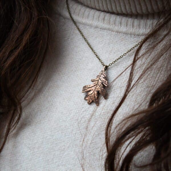 Feuille de chêne Pédonculé – Bronze massif