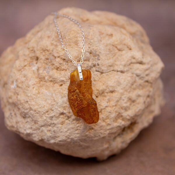 Pendentif Ambre brute